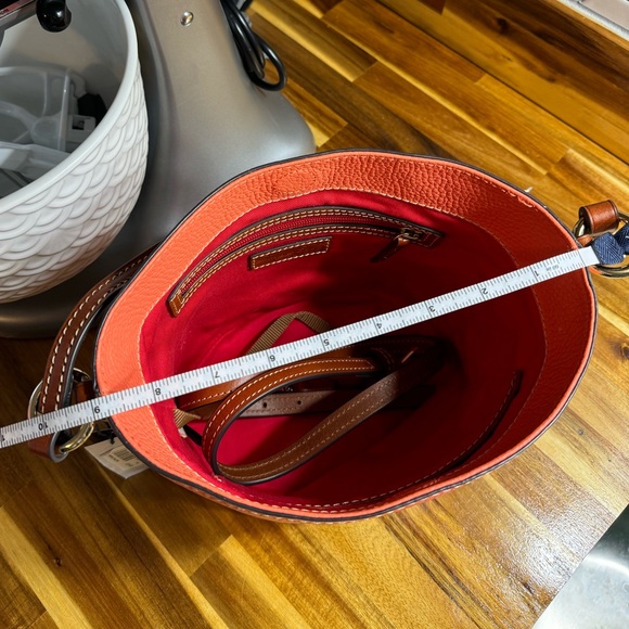 Dooney & Bourke Small Thea Crossbody Coral Pebble Leather NWT - Picture 7 of 8